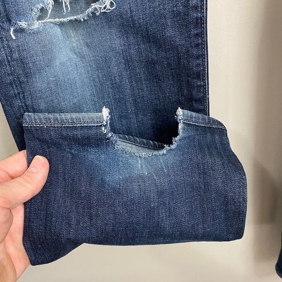 7 For All Mankind Men's Medium Wash Denim Distressed Knee Jeans‎ Size 33 - Picture 12 of 14